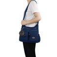 thumbnail image 2 of Bandolera SUKRY de nylon para mujer impermeable azul oscuro, 2 of 7