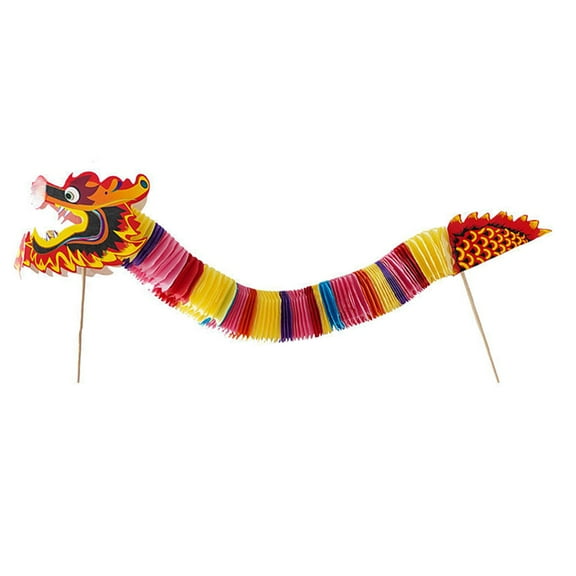 FRCOLOR Paper Dragon Decoration Chinese New Year 3D Dragon Ornament Dragon Shaped Photo Prop