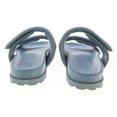 thumbnail image 4 of Gia Borghini Lead Blue Gia x Pernille Double Strap Leather Slides 9 for Mens, 4 of 4
