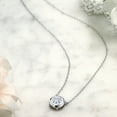 thumbnail image 4 of Gem Stone King 925 Sterling Silver Solitaire Necklace Round Moissanite 7mm, 4 of 4