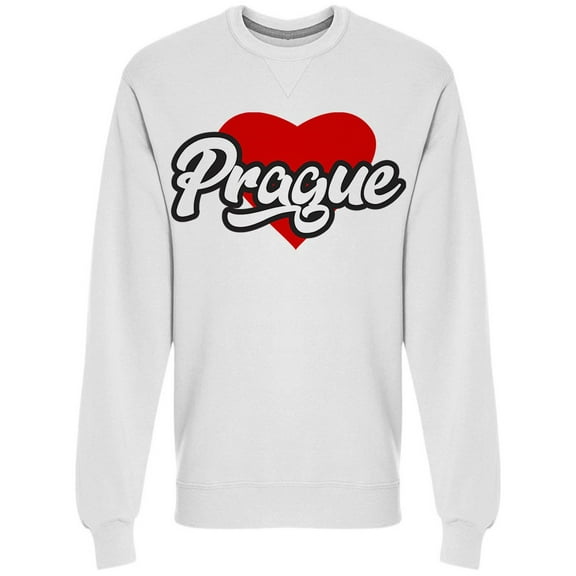 Prague City Heart Sweatshirt Men -Image by Shutterstock, Male x-Large