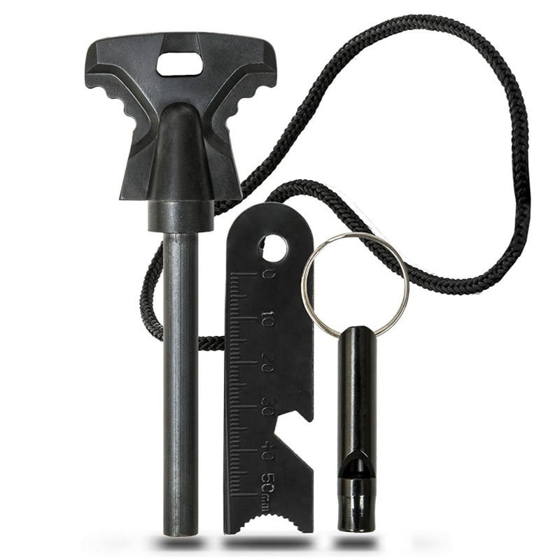 Portable Size Iron Durable Use Flint Fire Starter Matches Portable Bottle Shaped Survival Tool Lighter Kit for Outdoor 