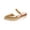 Gold, variant on Women's Versatile Plus-Size Closed-Toe Wedge Sandals Spring/Summer Style Trendy And Comfortable With A Thick Hem And Rope Sole Two-Way Wear. Blue 8.5