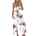 thumbnail image 2 of Women Jumpsuits Plus Size Women'S Independence Day Print Sleeveless Pocket Strap Casual Overalls Romper Rompers for Women Plus Size, 2 of 5