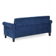 thumbnail image 4 of Furinno Bastia Vintage Button Tufted 3-Seater Sofa, Brown Faux Leather, 4 of 10