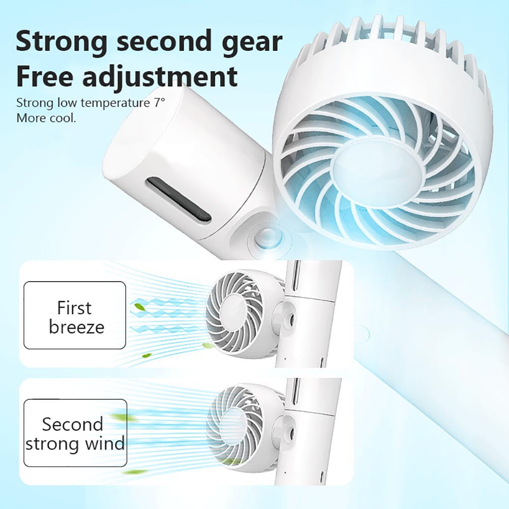 Lowestbest Portable Fan, White Three-in-One Handheld Fan with Spray and Colorful Lights, CLEARANCE SALE!