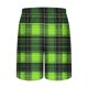 thumbnail image 4 of Ceisia Men's Gift Relaxed Knee-Length Plaid Shorts Elastic Waist Drawstring Purple-Black Multi-Color, 4 of 5