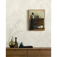 thumbnail image 4 of Drsoum Vintage Wall Art 11x14in Nature Framed Classic Moody Elegant Woman Stands Reading a Book Victorian Wall Prints Kitchen Bathroom Office Decor, 4 of 6