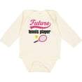 thumbnail image 3 of Inktastic Future Tennis Player Baby Girl Girls Long Sleeve Baby Bodysuit, 3 of 5