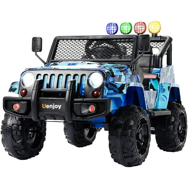 Uenjoy 12V Kids Ride on Toys Electric BattryPowered RideOn Truck Car RC Toy w/ Remote Control