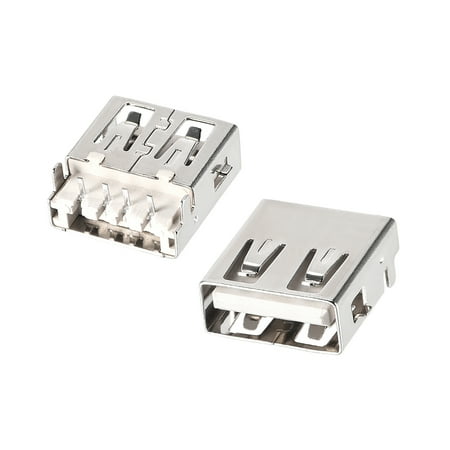 Uxcell 4-Pin DIP 90 Degree Right Angle 2.0 Type A Female PCB USB Socket 10 Count price history on PriceWatchPro