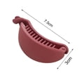 thumbnail image 6 of sunsanly Hair Barrette Banana Shape Candy Colors with Teeth Solid Color Anti-slip Hair Decoration Smooth Edge Large Size Hair Claw Hair Accessories, 6 of 8