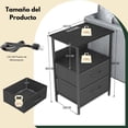 thumbnail image 2 of Mesa Auxiliar con Puerto USB FurnitureR Marron Moderno, 2 of 6