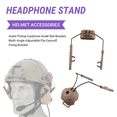 thumbnail image 5 of Support de Rail pour Écouteurs Pickup Multi-Angle Réglable Flip Ear Cups Support Fixe Accessoires de Casque Couleur Boue, 5 of 5