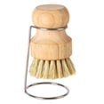 thumbnail image 2 of Dish Brush with Holder, Natural Wooden Dish Brush Set with Draining Rack Non-Scratch Durable Eco-Friendly Kitchen Cleaning Tool Eco-Friendly Easy to Clean Dish Brush Yellow 1Pcs, 2 of 8