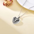 thumbnail image 2 of Collar SOULMEET con medallón con forma de colibrí en forma de corazón, plata de ley, 2 of 3