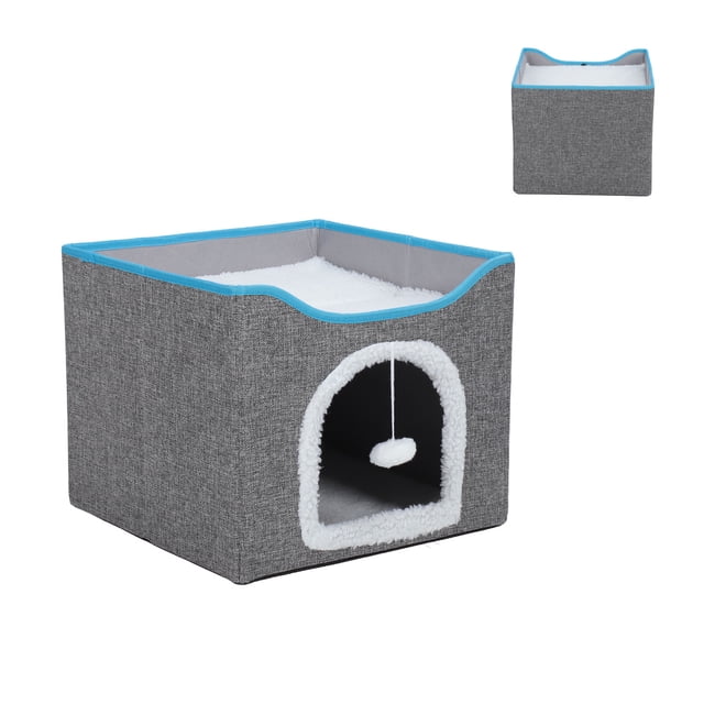 Foldable Cat Cave Bed,Foldable Cat House Cat House Warm Cave Cat House Cat Sofa Bed Foldable Microfiber Tent For Kitten Cats Small Dogs Puppy Small Pets