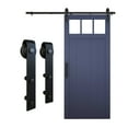 thumbnail image 7 of 928 72" 2 piece Classic Interior Barn Door Kit - Matte Black, 7 of 7