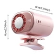 thumbnail image 3 of Klonfd On Air Conditioner Fan With LED Display Ice Compress USB Powered Adjustable & Vent Mount 360° Rotation Quiet Portable Fan Compact Scene Use, 3 of 4