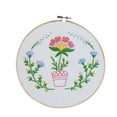thumbnail image 2 of Embroidery Material Kit + 1 Embroidery Hoop,Embroidery Cross Stitch Kit Set For Beginners-Handmade Embroidery Diy Craft, 2 of 2