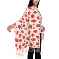 thumbnail image 4 of Kdxio Strawberries Women's Scarf Womens Winter Scarf, Fashion Scarfs for Women, Shawls and Wraps, Long Blanket Scarf, 4 of 8