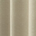thumbnail image 3 of Quality Home'S Shiny Back Linen Texture Print Room Darkening Nickel Grommet Curtains - 52"W X 84"L - Beige (Set Of 2 Panels), 3 of 4