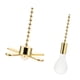thumbnail image 1 of 2 piezas de cadena de ón para ventilador de techo, extensión de cadena de ón, adornos de aleación, cadena de ón para luz de techo, Dorado Soledad cadenas de ventilador, 1 of 10