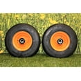 Antego, Tire and Wheel, 11x4.00-5, Orange Flat Free Set of 2 - Walmart.com