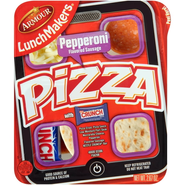 Armour Lunchmakers Pepperoni Pizza Kit with Crunch Bar, 2.7 Oz