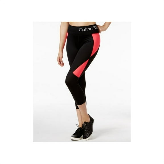 Calvin Klein Womens Performance Colorblocked Leggings;XS