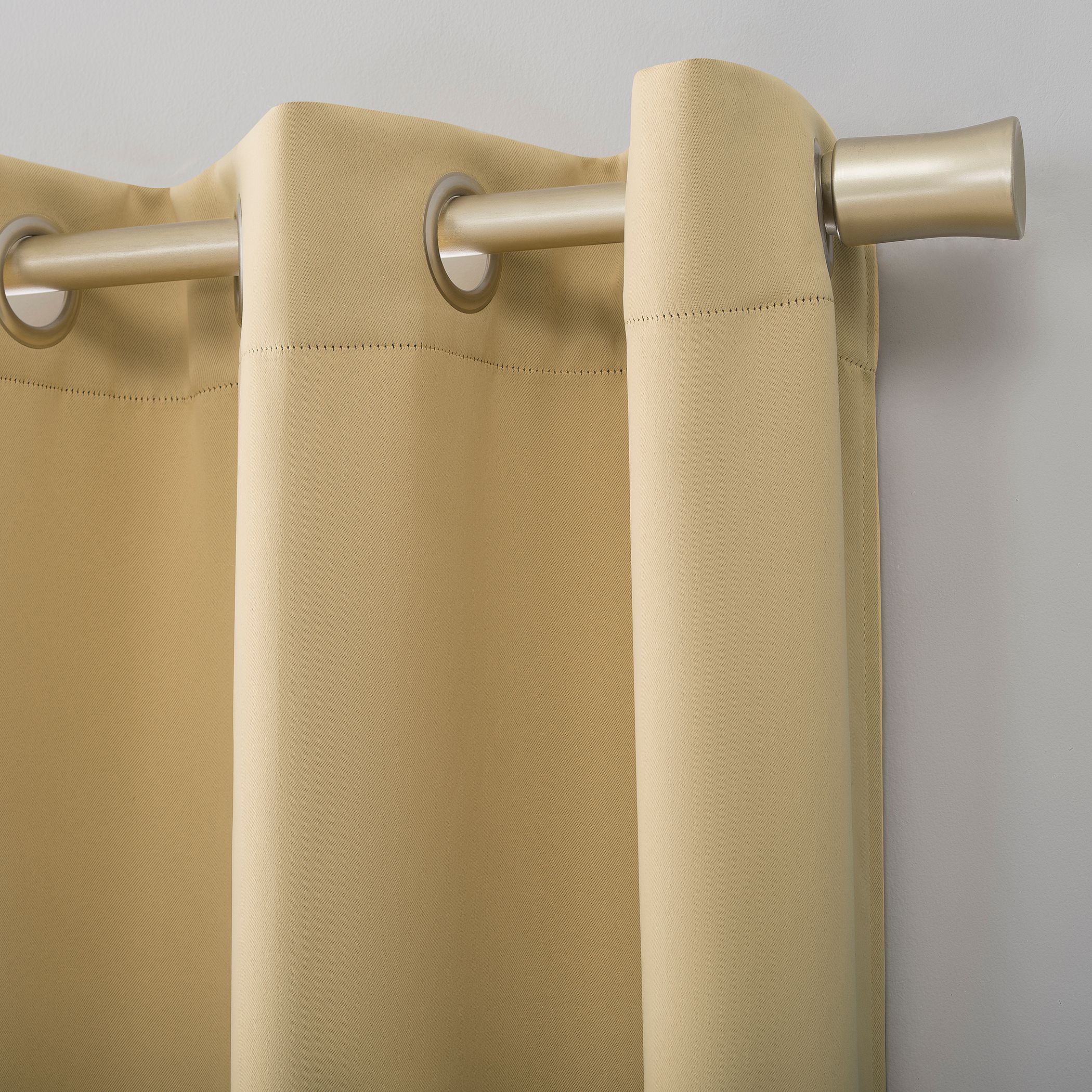 Mainstays Blackout Energy Efficient Grommet Single Curtain Panel, 40 in x 63 in, Yellow