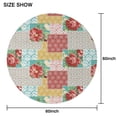 thumbnail image 6 of Round Waterproof Pioneer Tablecloth Reusable Washable Weight Fabric Table Covers for Restaurant,Picnic,Indoor and Outdoor Dining 60 Inch X 60 Inch, 6 of 6