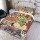 thumbnail image 3 of Hey Arnold Conjunto de sábanas temático, trío de piezas, cómodo y amigable con la piel, diseño único, regalo de decoración para el hogar para familiares, amigos y fans, 90 cm * 190 cm, 3 of 6