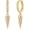 Spike, variant on Women Earrings Gold Huggie Hoop Dangle Drop 14K Gold Plated Small Simple Hypoallergenic Everyday Jewelry