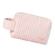 thumbnail image 3 of Organizador de artículos de tocador de viaje portátil, duradero y con cremallera, bolsa de maquillaje grande de cuero sintético rosa, 3 of 8