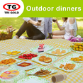 thumbnail image 4 of TG TRIGOLD Compostable Disposable Paper Plates,Green Flower,10",100count, 4 of 6