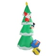 thumbnail image 4 of Árbol de Navidad inflable con 15 luces LED para decoración de jardín con cajas de regalo inflables para exteriores e interiores, enchufe estadounidense de 100 a 240 V, 4 of 15