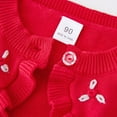 thumbnail image 5 of GYRATEDREAM Girls Long Sleeve Cardigan Childrens Kids Bolero Shrug Scallop Trim Knitted Open Front Cardigan Sweater, 5 of 7
