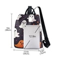 thumbnail image 3 of FORMRS Women's Travel Backpack Purse Anti-Theft Hidden Pockets Casual Shoulder Bag, White Halloween Ghosts, 3 of 7
