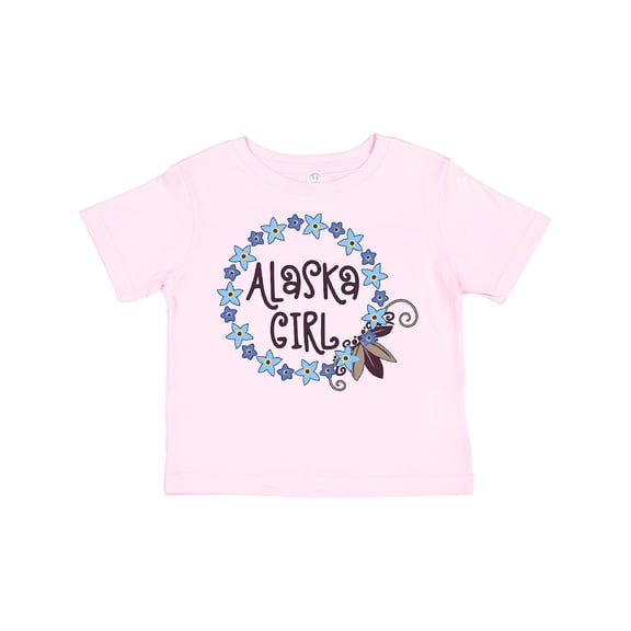 Inktastic Alaska Girl Forget-me-not Flower Girls Toddler T-Shirt