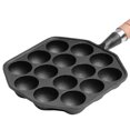 thumbnail image 3 of Yucurem 14 Holes Takoyaki Grill Pan Plate Non Stick Takoyaki Maker Baking Forms Mold Pan Kitchen Pans (As Shown), 3 of 10