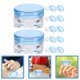 thumbnail image 3 of FELTECHELECTR 12 frascos de crema cosmética vacíos, rellenables, de plástico transparente, para maquillaje, loción., 3 of 6