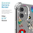 thumbnail image 3 of Popular Culture Elements Collage Clear Case for iPhone 11,Aesthetic Art Design Case for Men Women,Unique Soft Transparent TPU Bumper Case Cover, 3 of 5