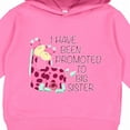thumbnail image 3 of Inktastic I Have Been Promoted to Big Sister Pink Toddler Hoodie, 3 of 4