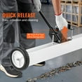 thumbnail image 4 of KFFKFF 36" Wheeled Magnetic Sweeper, 55 lbs Holding, Includes Telescoping Magnet Tool, Handle Adjusts, Ideal for Collecting Nails & Screws in Workshops, Garages, and Yards, 4 of 9