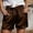 Brown, variant on Women's Casual Flat Front Mid Rise Short Pants For Everyday Comfort Slim Fit Lightweight Summer Bottoms Women's Comfortable Lightweight Regular Pants Girl Pull On Sweatpants