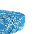 thumbnail image 5 of Jordan Manufacturing 3-Piece Saltwater Sky Blue Nautical Tufted Outdoor Cushion Set with 1 Wicker Bench Cushion and 2 Wicker Seat Cushions, 5 of 9