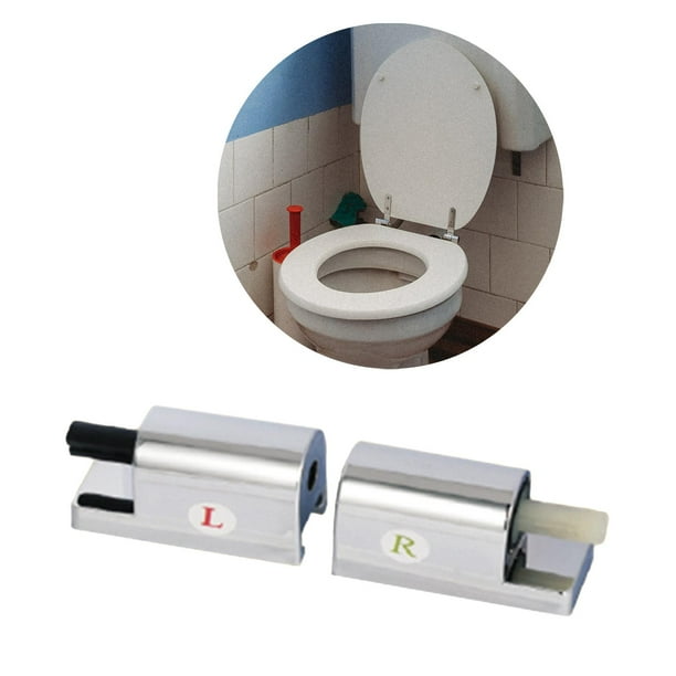 Toilet Seat Hinge Fixings Kit – Quick-Release Top Bolts For Blind Holes, Universal Replacement (2-Pack)