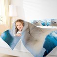 thumbnail image 6 of Manfei White Polar Bear Full Size Comforter Sets for Kids, Antarctic Animal Lover Bedding Comforter Set, Snow Mountain Reversible Bedding Sets, Luxury Bedroom Decor, 3pcs, 6 of 9