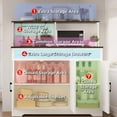 thumbnail image 4 of M optimized Farmhouse Sideboard Buffet with Microwave Stand, Barn Doors Buffet Storage Cabinet with Drawers and Shelves, Wood Coffee Bar Cabinet for Kitchen, Dining Room, Living Room, 4 of 7